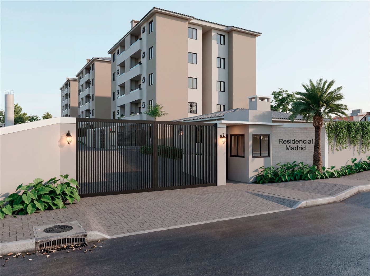 Fachada do Residencial Madrid