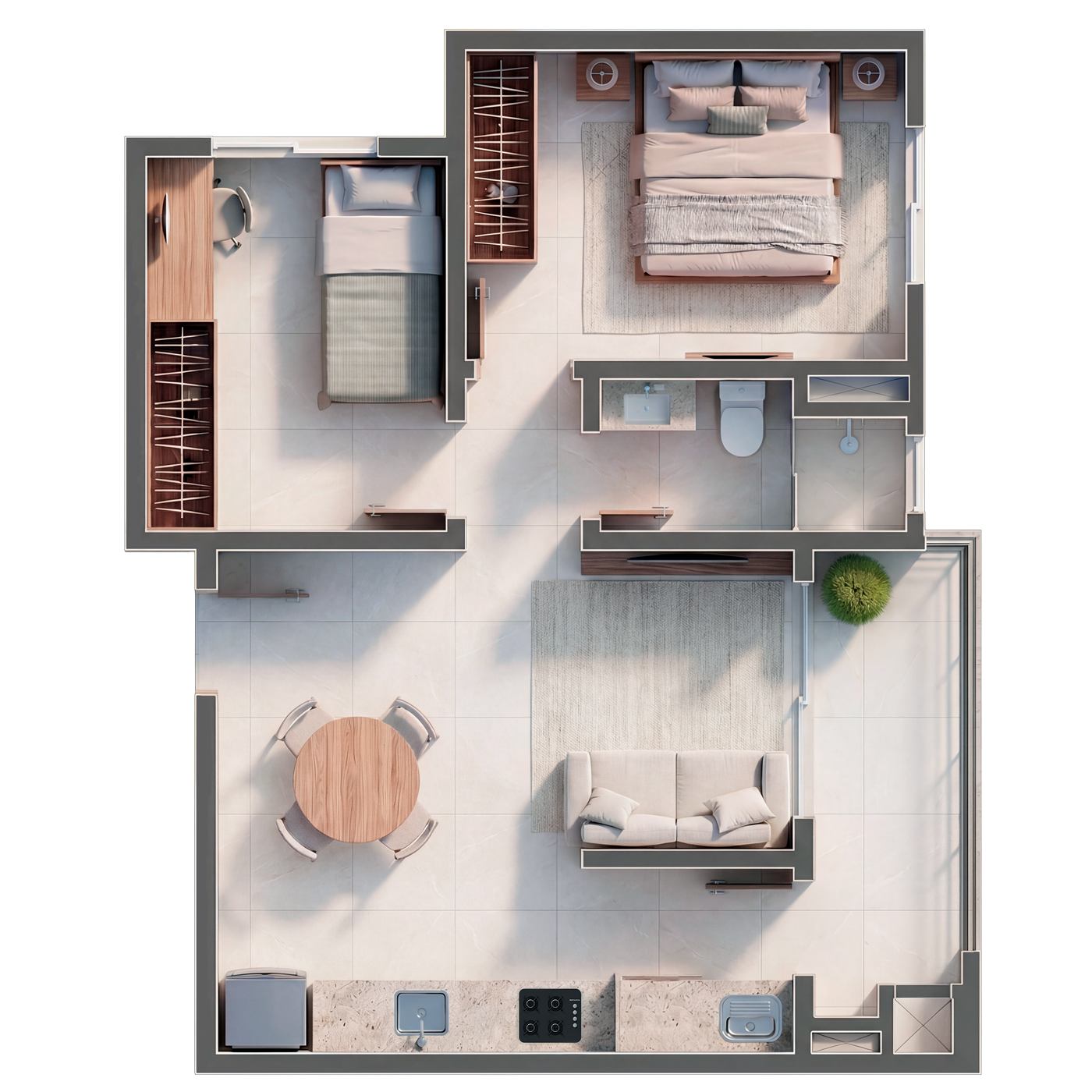 Planta do apartamento tipo